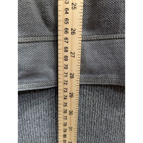 Carbon 2 Colbalt Pullover Mens Large Pique Knit 1/4 Button Contrasting Trim - Picture 7 of 10